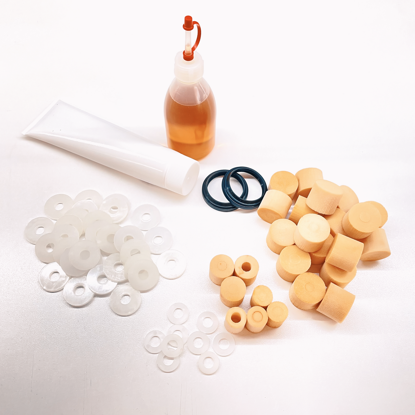 Complete service kit with elastomers for Votec Classic suspension forks GS3 Classic