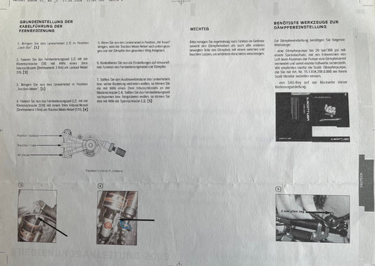 Scott Genius TC shock remote cable installation on mountain bike