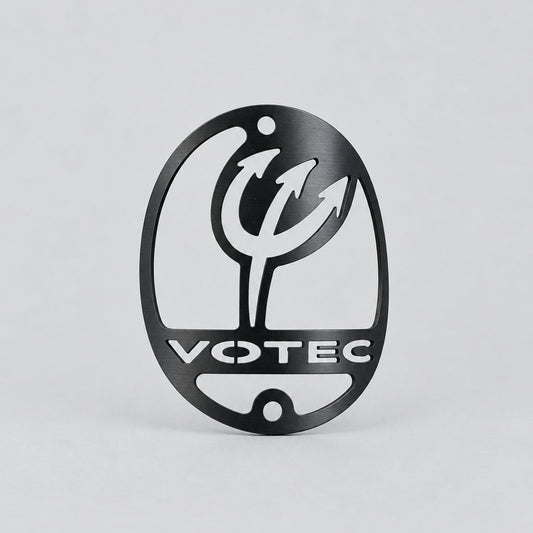Emblem für Steuerrohr an Votec Fahrrad Rahmen.