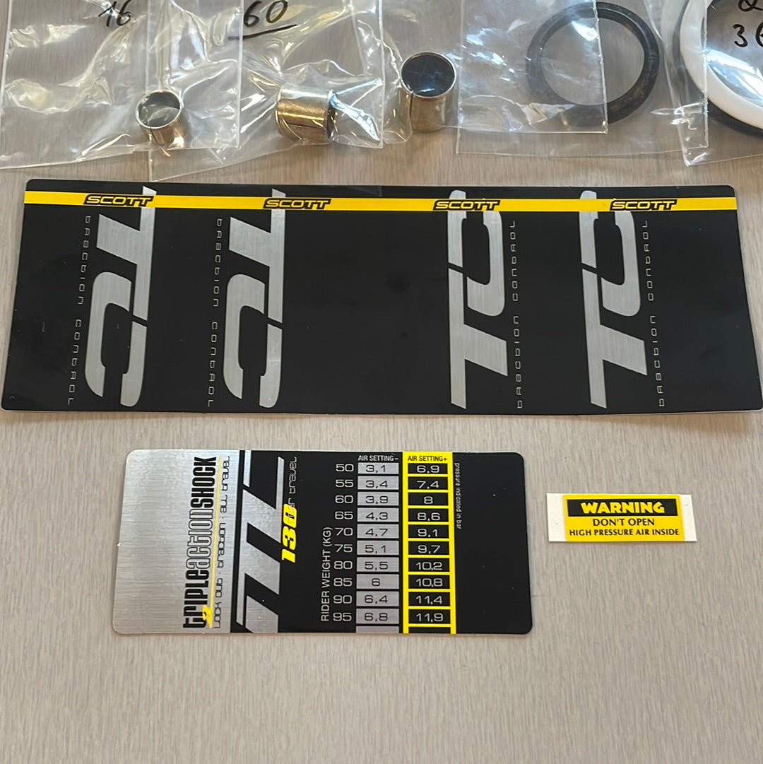 Complete maintenance kit for Scott TC damper